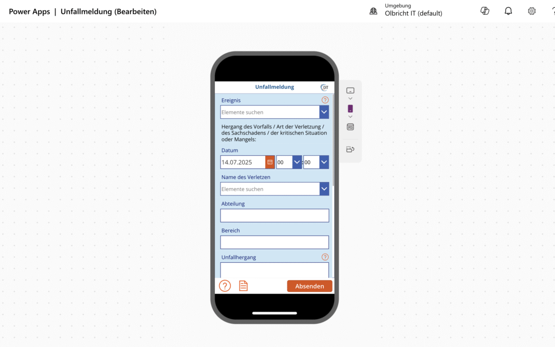 Unfallmeldungs-App: Digitalisierung mit Power Platform