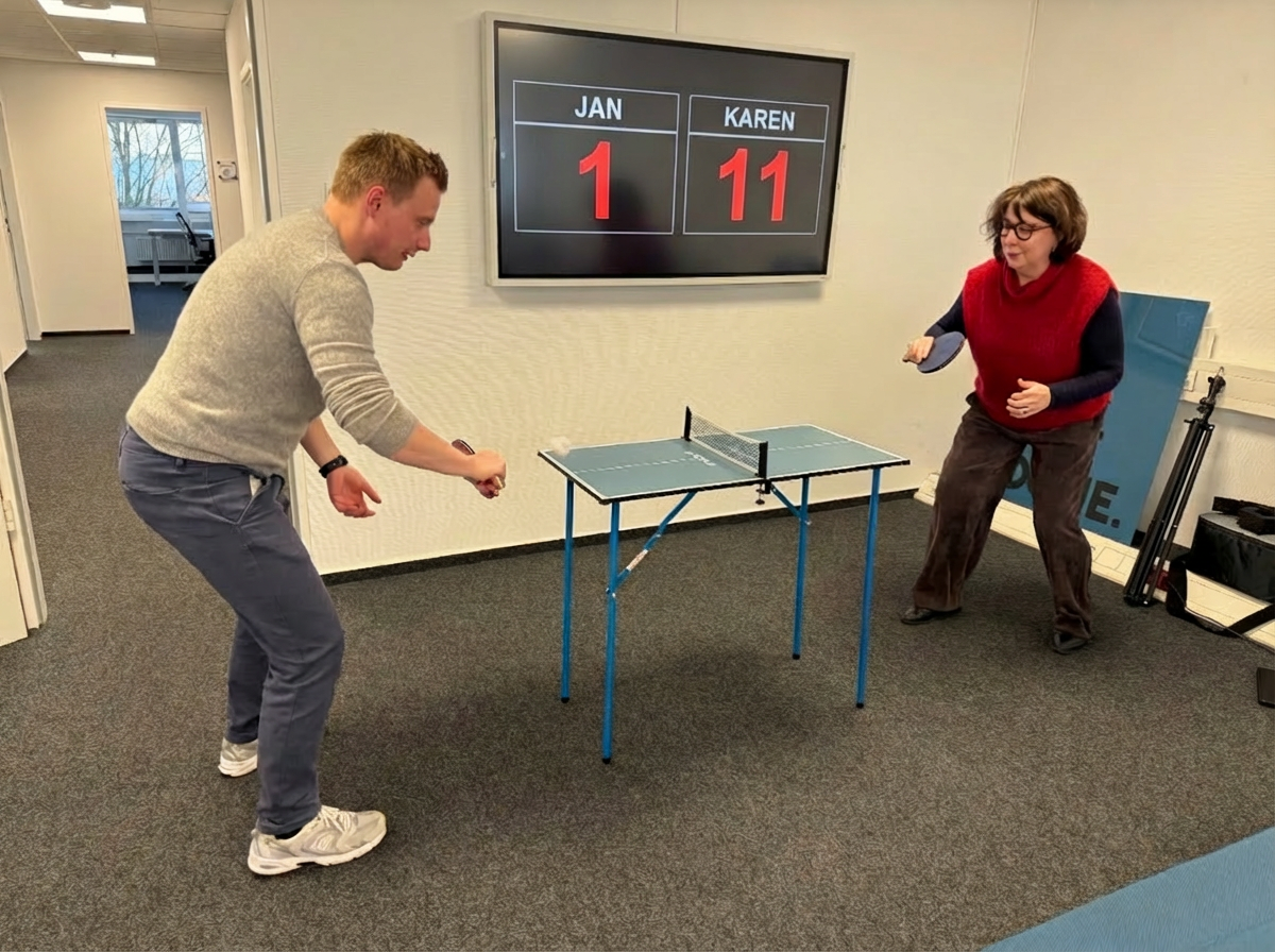 Karen Wortmann gewinnt gegen Jan Scheiter