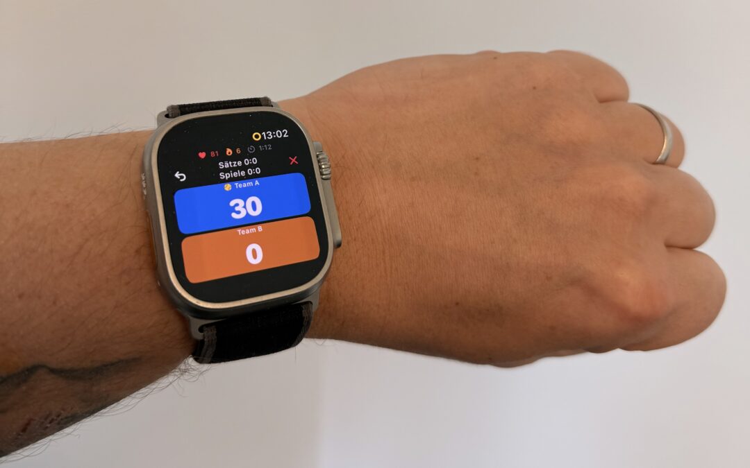 PadelPoint: Padel-Spielstand automatisch auf der Apple Watch – unsere App ist live