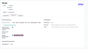 Odoo Zahlungsanbieter Stripe: Konfiguration mit Zahlungsjournal "Stripe"