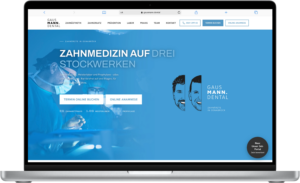 Website-Mockup GAUSMANN.DENTAL