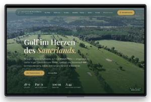 Website-Mockup Golfclub Westheim e.V.