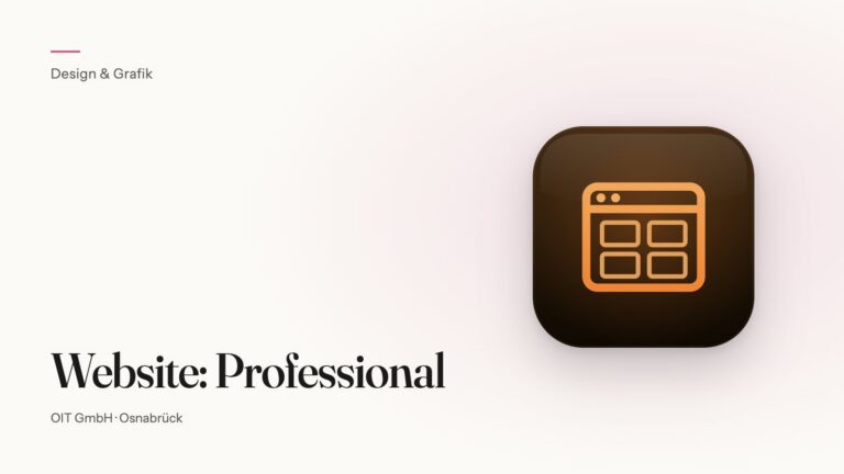 Website: Professional – Produkt der OIT GmbH