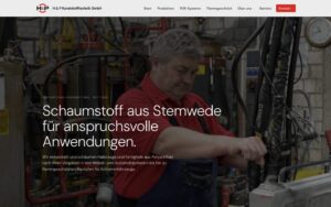 Website-Mockup H & P Kunststofftechnik GmbH