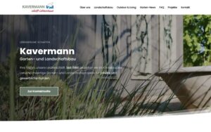 Website-Mockup Kavermann Garten- und Landschaftsbau GmbH