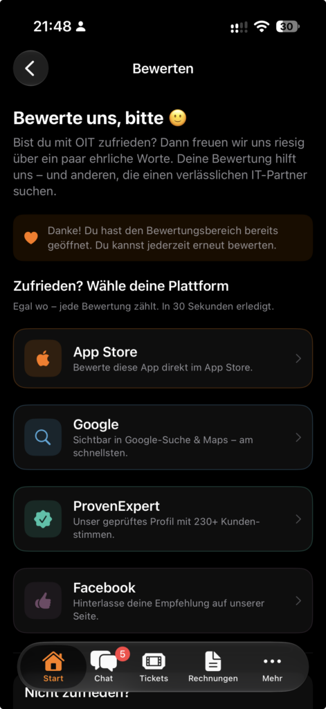 OIT App – Chat